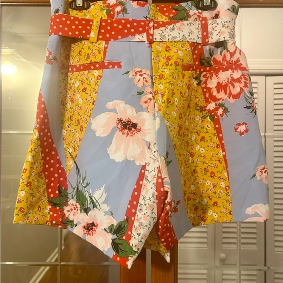 New York & Company Colorful Floral Mini Skirt - Picture 3 of 3